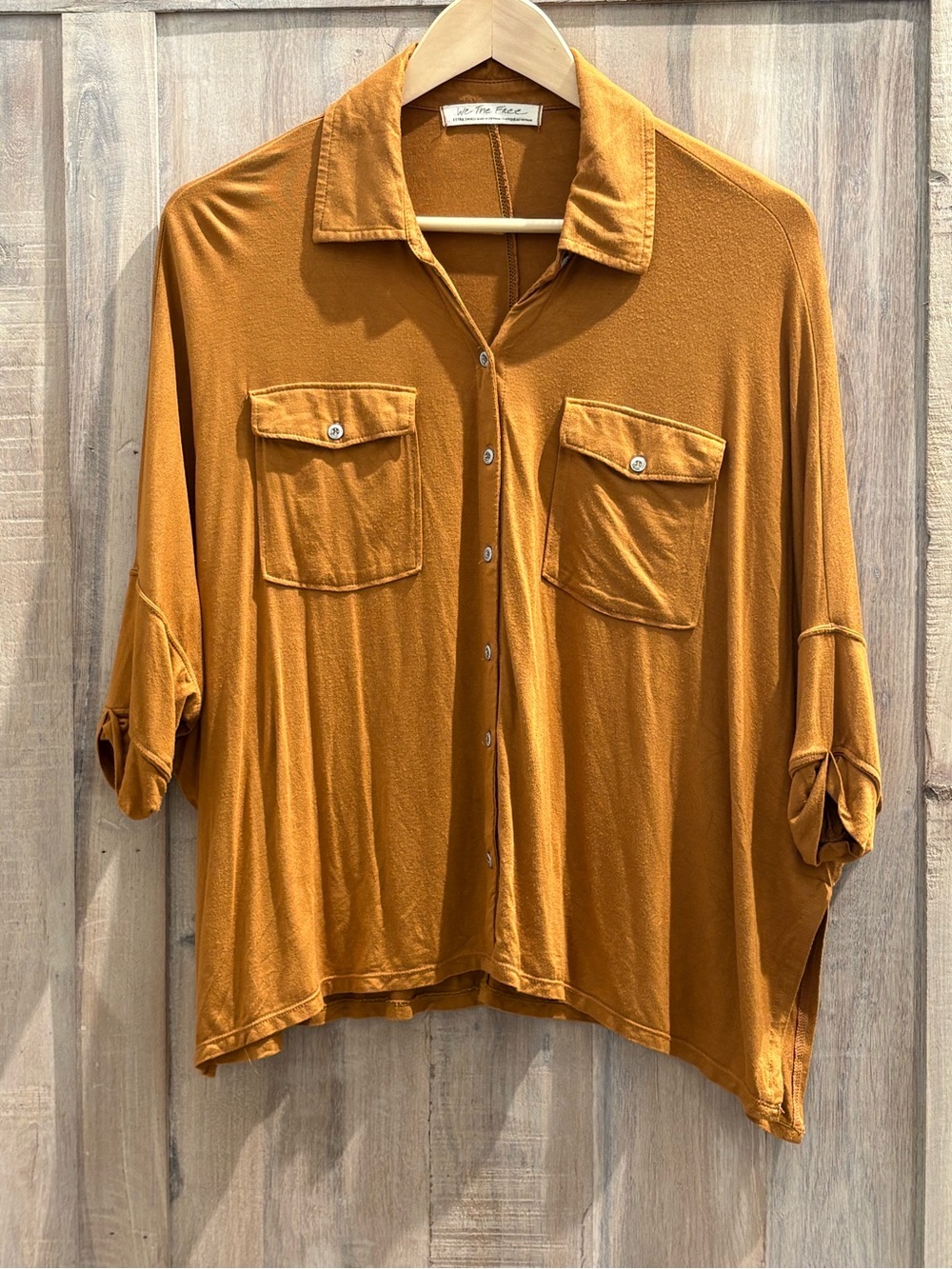 We The Free Dolman Sleeve Button Up XS
